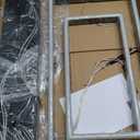 2 Ring Black Modern Led Chandelier Dimmable Rectangular Modern Chandelier Led Pendant Light Adjustable Ring Light Contemporary Light Fixtures for Living Room Dining Room Kitchen