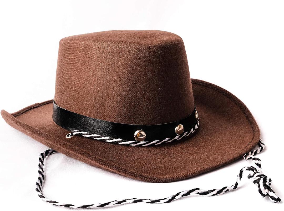 Baby Sized Cowboy Hat,Baby Cowgirl Hats, Infant Party,Toddler Hats-One Size Fits (Brown)