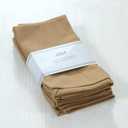 ANA Cloth Napkins Set of 12 (17.5x17.5) inch 100% Cotton Dinner Napkin Washable Hotel Quality Reusable Kitchen & Table Linen for Fall Thanksgiving Family Dinners Weddings & Everyday Use - Brown