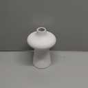 Porcelain Vase 5 x 8 Inch White