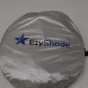 EzyShade Windshield Sun Shade with Shield-X Reflective Technology. See Size-Chart with Your Vehicle. Foldable 2-Piece Car Sunshades Reflect UV Sun and Heat and Protect Your Car. Standard (Medium) Size