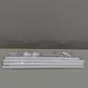 Curtain Rods for Windows 48 to 84-92 Inch, White, Stainless Steel Rods for Bedroom, Living Room, Kitchen, Farmhouse, Outdoor