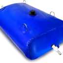 560 L/150 Gallon Water Bladder Tank, Blue Portable RV Water Tank, Large Capacity Water Storage Bladder for Camping, Garden, Emergency, Outdoor Sports