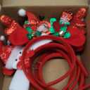 Christmas Set, Glitter Holiday Party Accessories for Adults & Kids, Funny Christmas Decorations & Party Favors for Christmas Games and Photo Booth Props