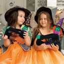 Halloween Decorations Witch Tree Topper,Black and Orange Tree Hanging Ornaments,Fall Curtain Tie and Wine Bottle Hugger, Plush Cute Dolls Festive Table Decor