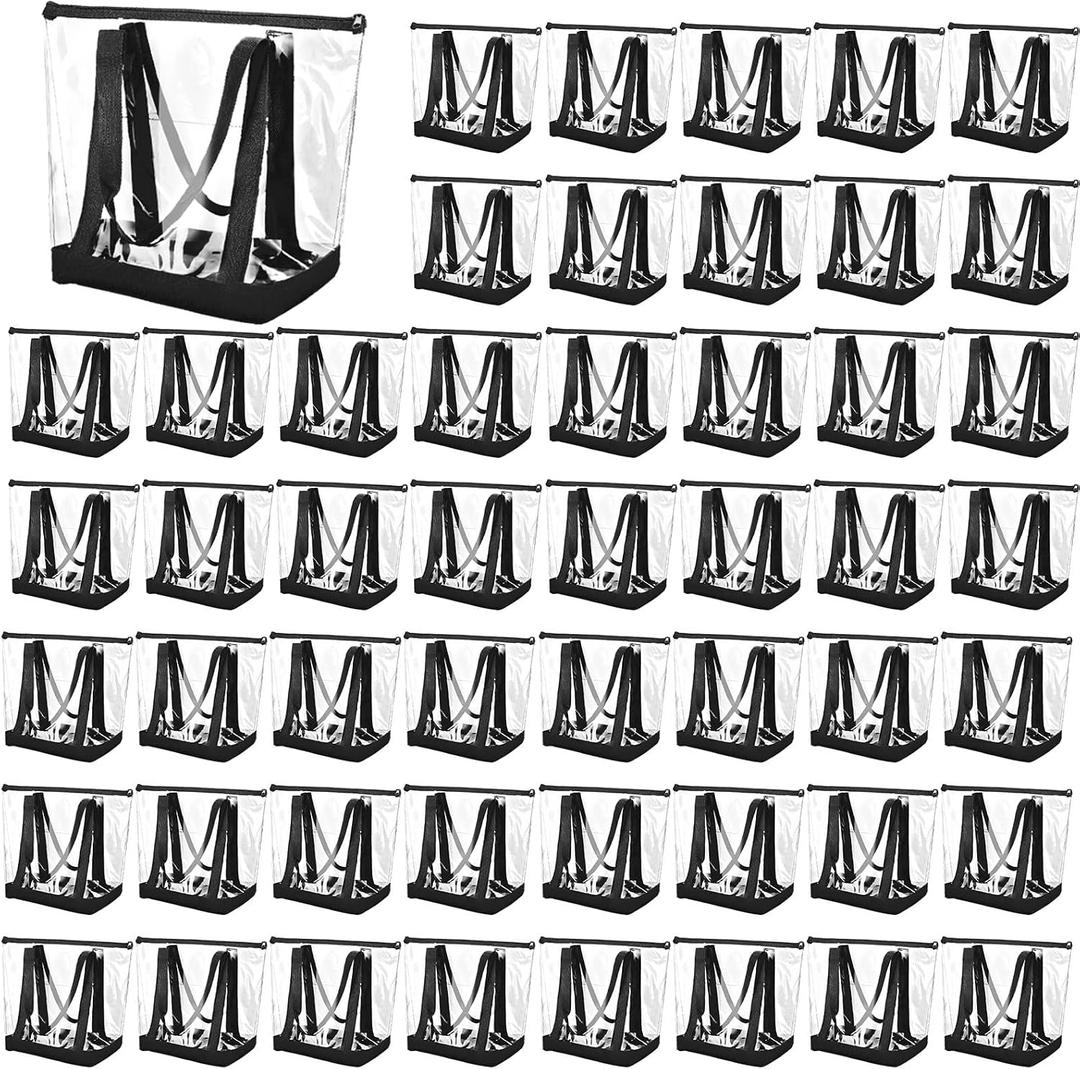 Silkfly Clear Stadium Totes Bags Bulk, 46
