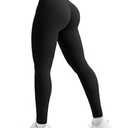 YEOREO Leggings for Women Hidden Scrunch High Waisted Yoga Pants V Cross Tummy Control Craze Compression Workout (Small, Rose Red)