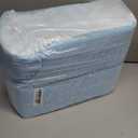 Amazon Basics Leak-Proof Dog and Puppy Potty Training Pee Pads with Quick-Dry 5-Layer Super Absorbent Design, Regular Size 22 x 22 inch, Blue & White, 100 Count