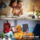 Black LED Cordless Table Lamp Set of 2, Rechargeable Wireless Lamps with Speaker, 3 Color Dimming Desk Lamp for Bedside, Room, Office, Restaurant, Bar, Night