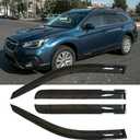 Original 4pcs Wind Deflector, Outside Mount Tape-On Waterproof Protective Rain Guards, Sunroof Side Window Visors Compatible with 2015-2019 Subaru Outback 94376