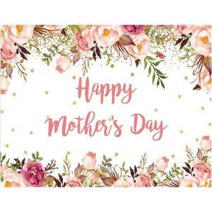 YYNXSY Mother's Day Background Mom backdrops Floral Background Mother's Day Party Decoration Photography Picture Studio Props YY-5507 7x5FT Multi