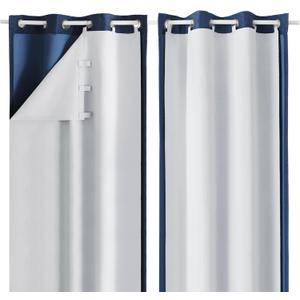 OWENIE 100% Blackout Curtain Liner 2 Panels Set for Bedroom Living Room, Greyish White Black Out Curtains Liner for 63 Inch Behind Curtains, Thermal Curtains for Summer Heat Liner, Each 40" Wx58 L