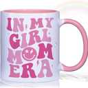 VLUG Girl Mom Mug Gift for New Mom, New Mom Gifts, Mothers Day Gift, In My Girl Mom Era Mug, Baby Shower Gifts for Mom, First Time Mom Gifts, Birthday Christmas Gifts for New Mothers Mom Mama