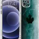 Phone Case Rainbow Compatible with iPhone 16 Case Six Black Ice Siege Side Striped Soft Phone Cover (Fuchsia)