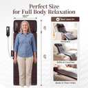 Full Body Massage Mat with Heat, Shiatsu Neck Massage Pillow 10 Vibrating