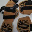 DOK TigerToes Premium Non-Slip Dog Socks for Hardwood Floors - Extra-Thick Grip That Works Even When Twisted - Prevents Licking, Slipping, and Great for Dog Paw Protection (Cool Caramel, Medium)