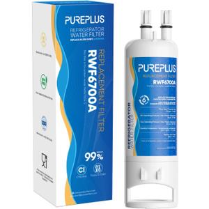 PUREPLUS EDR1RXD1 Replacement for Everydrop Filter 1, W10295370A, W10295370, EDR1RXD1B, P8RFWB2L, P4RFWB, Kenmore 46-9081, 46-9930, WD-F38,WRS325SDHZ Refrigerator Water Filter, 1 Pack