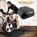 Treadmill Mat Compatible with Peloton Bike, Exercise Bike Mat 6mm Thick 36x72in Workout Mat for Treadmill and Row Protect Hardwood Floor and Carpet
