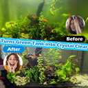 TARARIUM Small Aquarium Filter U-V for 10-45 Gallon Tank, 158GPH Fish Tank Filters for Betta Fish Tank Green Clean Machine, Internal Pump Filter for Turtle Tank Saltwater Freshwater Crystal Clear