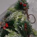 FRAMICS 12 Pieces Christmas Napkin Rings, Snowy Pine Cone Napkin Ring with Red Berry, Berry Napkin Holder Buckle for for Christmas Wedding Dinner Table Gathering Decor (Set of 12)