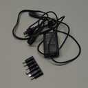 Kado AC/DC Power Adapter 12V-4A 3A 2.5A 2A 1.25A 1A Power Cord 5.5x2.1mm with 8 Tips Made for Sceptre Monitor, Echo Smart Speaker & Display, Webcam, Router, Mini PC, Projector, CCTV, Bluetooth Speaker