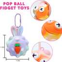 18 Pack Fidget Balls Party Favors, 2 inch 3D Animal Pop Balls Fidget Toys, Party Favors for Kids 4-12, Goodie Bags Stuffers, Pinata Stuffers, Birthday Gifts, Classroom Prizes, Treasure Box Toys