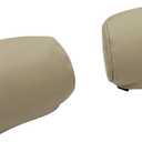 NLQR Front Driver & Passenger Side Bottom & Top Back & Armrest Cover & Headrest Cover Replacement Seat Covers Microfiber Leather Tan fit for Toyota Sequoia Tundra 2000 2001 2002 2003 2004 2005 2006