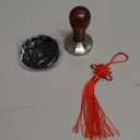 58mm Coffee Tamper Espresso Hand Tamper 304 Stainless Steel Espresso Wooden Handle Coffee Tamper with Mat (58mm)