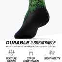 Outway Novelty Crew Socks for Men & Women, Breathable, Moisture-Wicking Athletic Calf Socks with Arch Support (Large-X-Large, Night Time Bliss Crew)