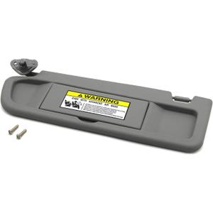 Ezzy Auto Gray Left Driver Side Sun Visor for Honda Civic 2006 2007 2008 2009 2010 2011 EX LX Sedan SI Coupe 83280-SNA-A01ZA