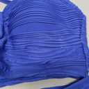 Herseas 2 Piece Bikini Set U-Wire Cutout Popular Swimsuit High Waisted Textured 2026 Summer Beach Swim Bathing Suits (Blue, S)