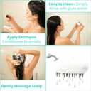 Hair Oiling Applicator TTY, Hair Oil Applicator for Serums and Oils, Scalp Applicator Comb, Exfoliator Brush for Scalp Massage, Stimulates Hair Growth, Anti-Dandruff, with Travel Case