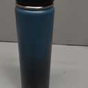 24 oz Insulated Water Bottle with Handle, 304 Stainless Steel Water Bottles with Wide Mouth, Double Wall Vacuum Sports Water Bottle, BPA Free, Keep Cold and Hot, Blue&Black