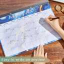 2 x Desk Calendar 2026 Large 17" x 12"- Jan 2026 to June 2027, Marble Design 18 Months Monthly Calendar, PP Cover Wall Calendar 2026 for Office, Classroom & Home