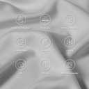 Bedsure Cooling Pillow Cases Queen Size Set of 2, Rayon Derived from Bamboo Cooling Pillowcase for Hot Sleepers, Cool Pillow Covers with Envelope Closure for Women Men, Light Grey, 20x30 Inches