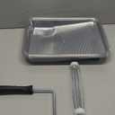 Bates- Paint Tray Set, 9 Inch, 12 pcs, 1x 9 Inch Paint Roller Tray, 10x Disposable Tray Liners & 1x Roller Frame