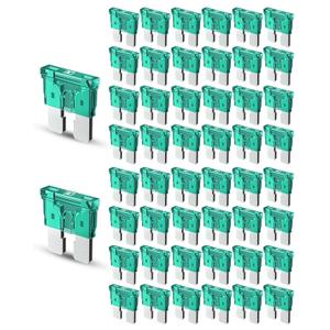 4 x Riseuvo 50pcs 30A Standard Car Fuses - 30 AMP Automotive Fuses(ATO/APR/ATS), 32V (12/24V) Blade Fuse for RV/Truck/SUV
