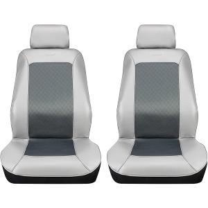 Pilot Automotive Slate Gray Seat Cover Pair with Microban
