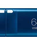 SAMSUNG Type-C USB Flash Drive, 64GB, Transfers 4GB Files in 15 Secs w/Up to 300MB/s 3.13 Read Speeds, Compatible w/USB 3.0/2.0, Waterproof, 2022, Blue, MUF-64DA/AM