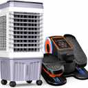 SYUDTY GDS-820 Evaporative Air Cooler 4-in-1 portable swamp cooler, fan, humidifier, and air purifier, 150 watts