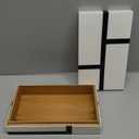 Handicrafts Home Large Decorative Storage Box with Lid  10x6x2.5 Coffee Table Organizer, Keepsake- Decorative Boxes for Home Decor, Stylish Decorative Box for Office Decor- Mondrian- Black White