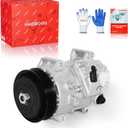 PHOBOOS A/C Compressor with Clutch Compatible with Toyota Camry 2012-2017 2.5L, Toyota RAV4 2009-2012 2.5L, Toyota Sienna 2011-2013 2.7L. Fast Cooling, Low Noise, Easy Installation, Ref. CO 11303C