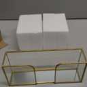 Sumnacon Napkin Holder,Vertical Glass Napkin Holder Table, Stylish Guest Towel Holder for Hand Towel Napkin,Rectangle Napkin Tray for Bathroom Toilet Kitchen Dining Table Counter (9.4x3.9 Inch/Guest Towel)