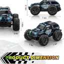 BLUEJAY 2.4GHz High Speed RC Car, Offroad Monster Hobby Racing Car with LED Colorful Bodylight and Rechargeable Battery, Kids Toy Gifts 3-8 Years