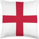 England English Flag Englishman Throw Pillow (16x16)