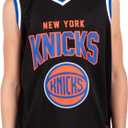 Ultra Game Youth NBA Official Standard Tank Top Mesh Sleeveless Muscle T-Shirt (8, Black)