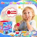 Mystery Alphabet Box - 26 PCS Letters Sorting & Matching Game, Activities Letter Sounds Fine Motor Learning Toys for Preschool Kindergarten Classroom, Easter Basket Stuffers Gifts for Kids Toddlers