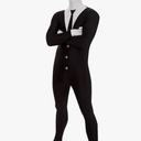 Morphsuits mens Mens Scary Slenderman Costume, L