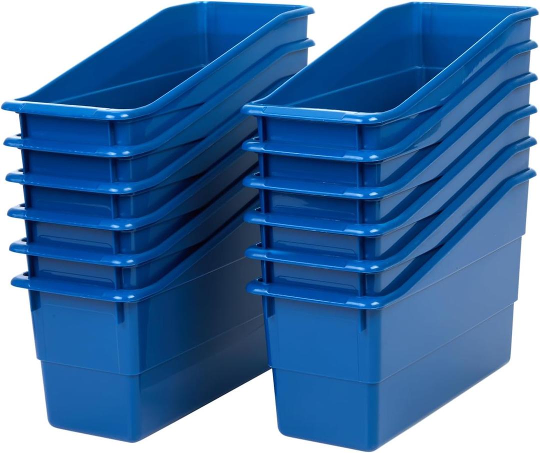 Really Good Stuff Durable Book And Binder Holders - 12 pack (Blue)