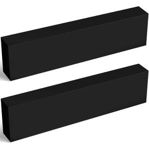 Colingmill 2 Pcs HDPE Plastic Block 2" x 3" x 12", Polyethylene Solid Plastic Block for Machining, Home Floor Improvement, Prototyping, DIY Projects, Engineering (Black)